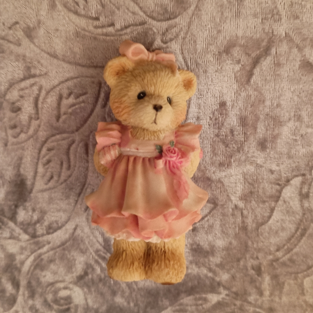 RARE Vintage 1993 Precious Moments "Child of Love" Girl Sister Bear Figurine